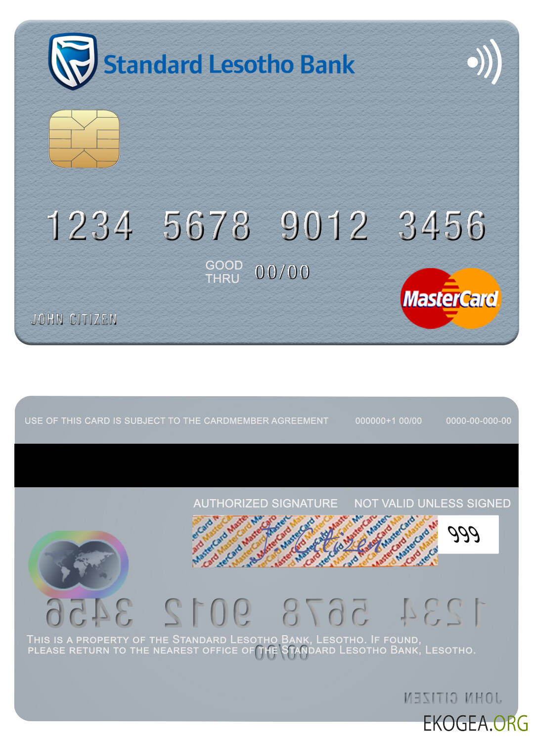 Lesotho Standard Carte Mastercard de la Lesotho Bank